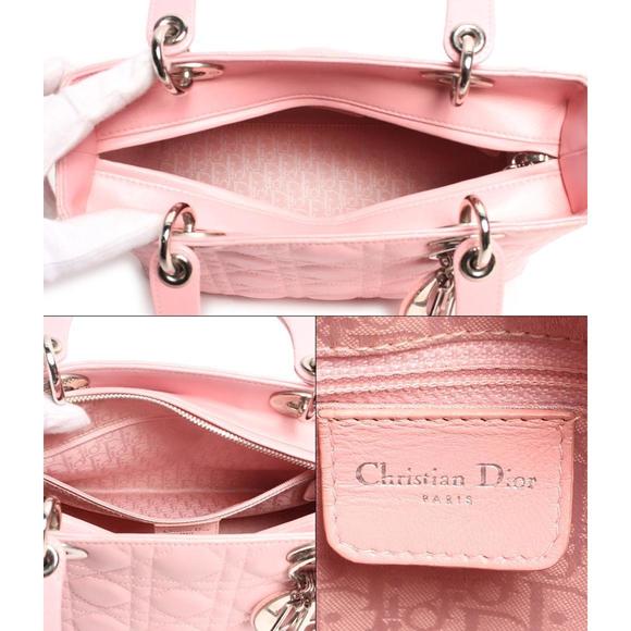 Christian Dior Lady Dior Cannage handbag leather - Picture 3 of 8